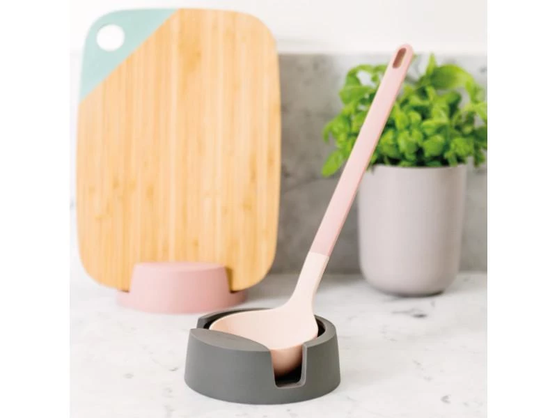 BergHOFF Leo 5" Silicone Spoon Rest, Gray Chef Tools 4 BergHOFF Leo 5" Silicone Spoon Rest, Gray Chef Tools