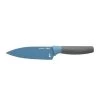 BergHOFF Leo 5.5" Stainless Steel Chef Knife With Herb Stripper, Blue Cutlery