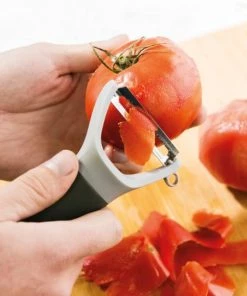 Chef Tools BergHOFF Leo Stainless Steel Serrated Y-Peeler, Gray