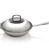 BergHOFF CollectNCook 11" Stainless Steel Non-Stick Covered Wok Cookware