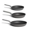 Cookware BergHOFF Leo 3Pc Non-Stick Fry Pan Set, Grey