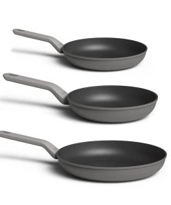 Cookware BergHOFF Leo 3Pc Non-Stick Fry Pan Set, Grey