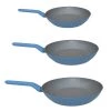 BergHOFF Leo 3Pc Non-Stick Fry Pan Set, Blue Cookware
