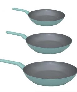 BergHOFF Leo 3Pc Non-Stick Fry Pan Set, Dusty Green