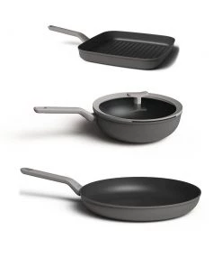 BergHOFF Leo 4Pc Non-Stick Cookware Set, Grey