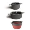 Cookware BergHOFF Leo 5Pc Non-Stick Stockpot & Steamer Set, Grey