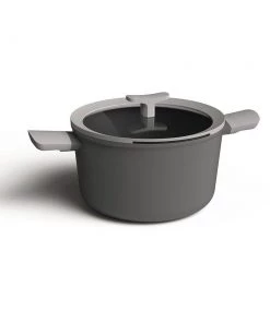 Cookware BergHOFF Leo 5Pc Non-Stick Stockpot & Steamer Set, Grey