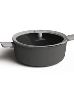 Cookware BergHOFF Leo 5Pc Non-Stick Stockpot & Steamer Set, Grey