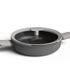 Cookware BergHOFF Leo 10.25" Non-Stick Covered 2-Handle Saute Pan, Grey